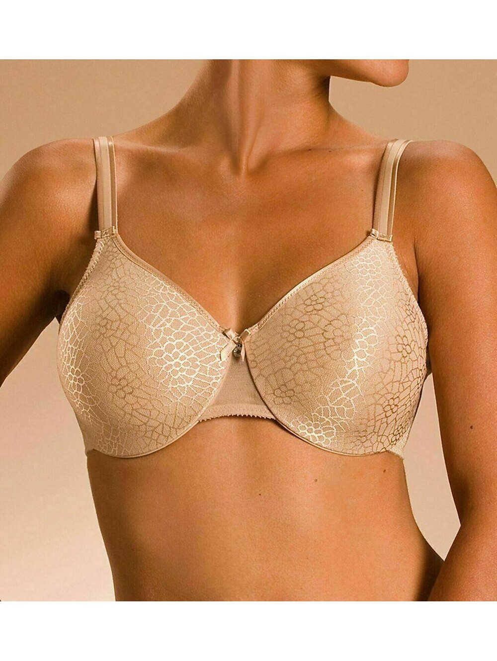 CHANTELLE 1891 MAGNIFIQUE MOLDED MINIMIZER UW Bra Beige 34DDDD
